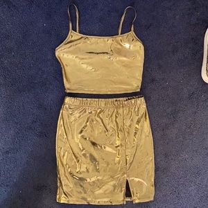 Gold Two piece set
